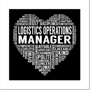 Logistics Operations Manager Heart Posters and Art